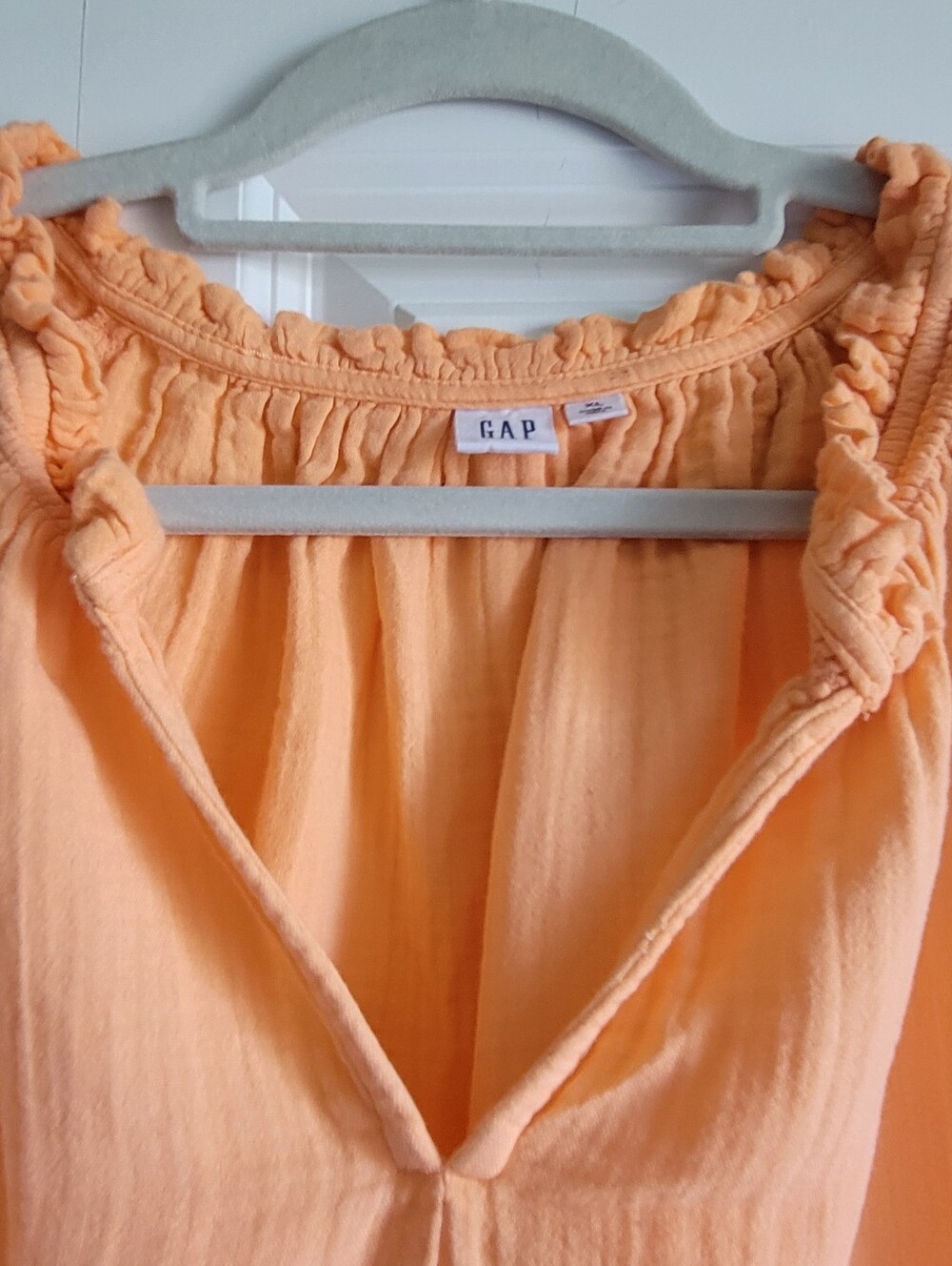 Gap Womens Size XL Tangerine Sherbert Sleeveless Top 100% Cotton - Picture 5 of 9
